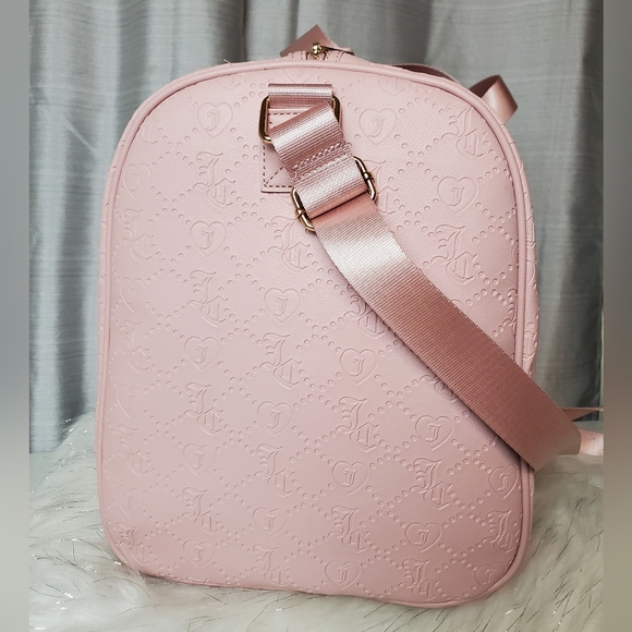 JUICY COUTURE pink dusty blush rosie weekender duffle carry on - Picture 5 of 8
